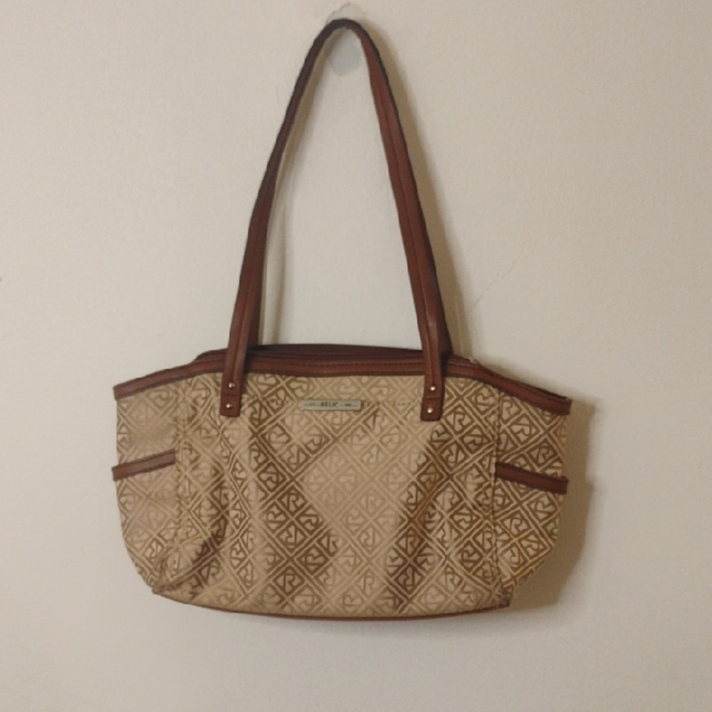 Relic Geometric Tan and Brown Bag